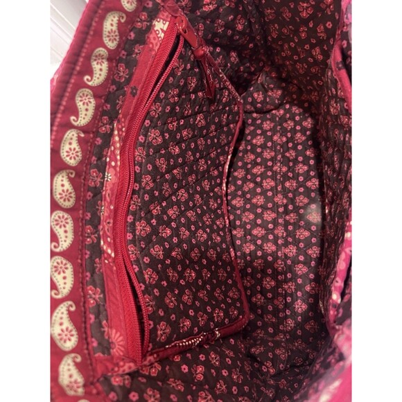 Vera Bradley Mesa Red Paisley Toggle Tote Bag - Picture 5 of 9
